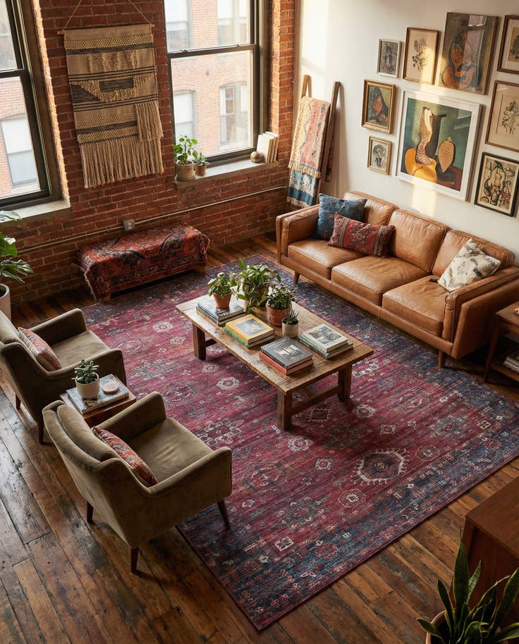 Detail image of 9' 2 x 12' Washable Maahru Rug