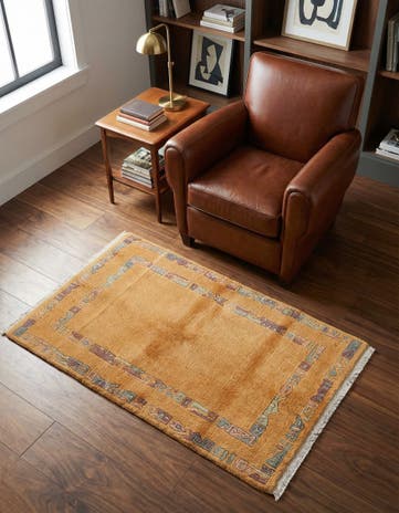 2' 5 x 4' 7 Hand Knotted Nepal Wool Rug