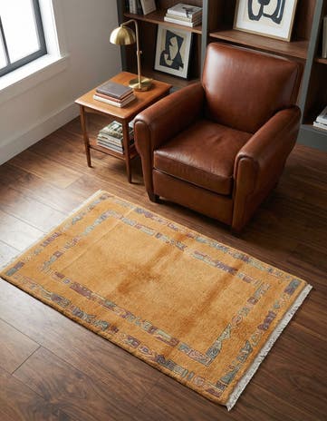 2' 5 x 4' 7 Hand Knotted Nepal Wool Rug