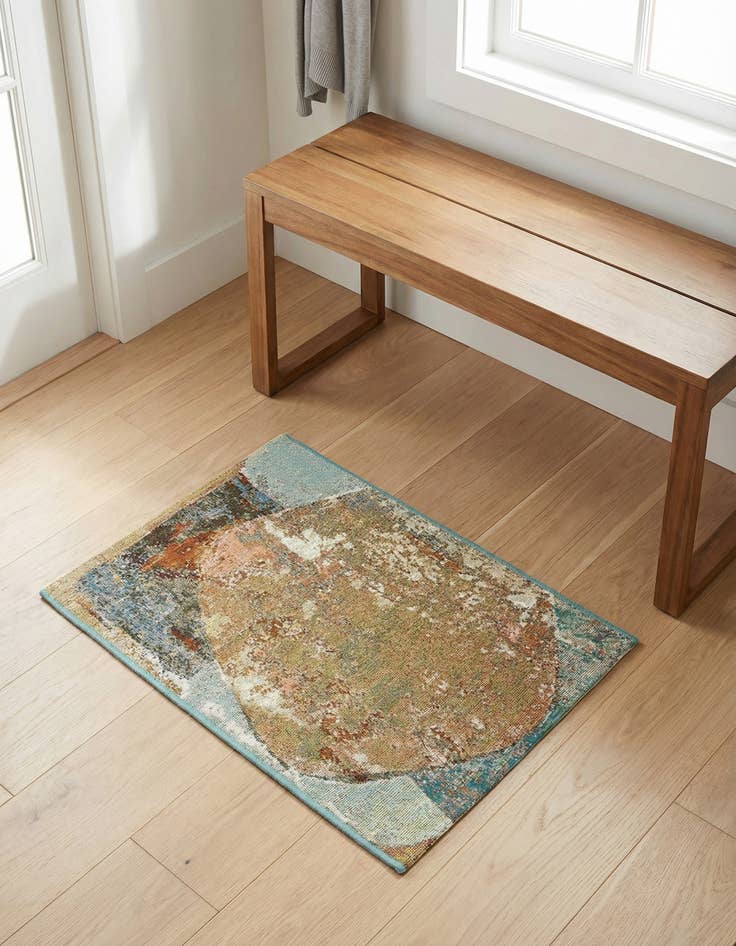 Detail image of 2' x 3' 1 Easy-Clean Modern Indoor / Outdoor Rug