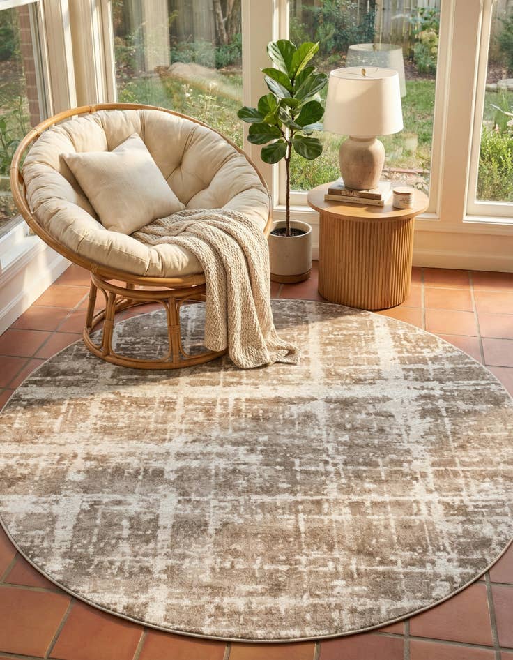 Detail image of Jill Zarin 8' x 8' Uptown Lexington Avenue Round Rug