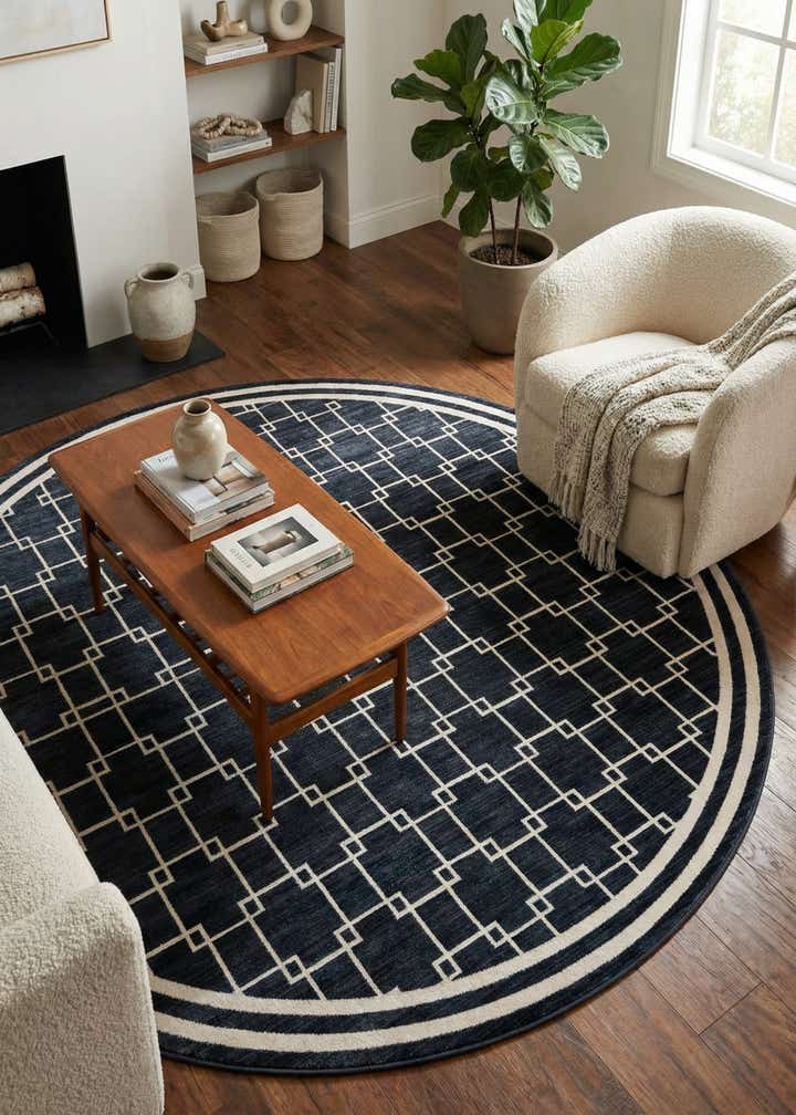 Jill Zarin 7' 10 x 7' 10 Metropolitan Uptown Round Rug