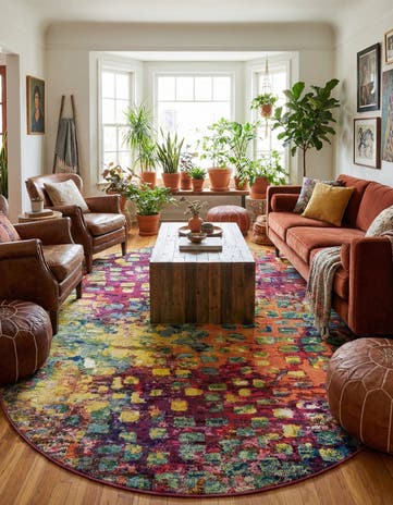 8' x 10' Washable Sevilla Oval Rug