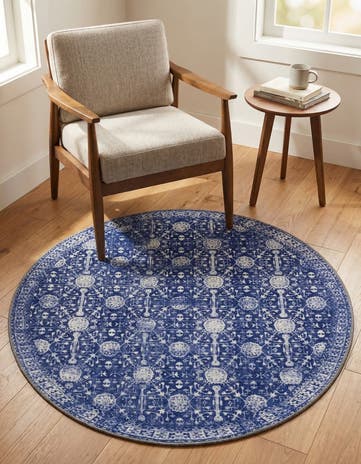 3' 6 x 3' 6 Washable Timeless Round Rug