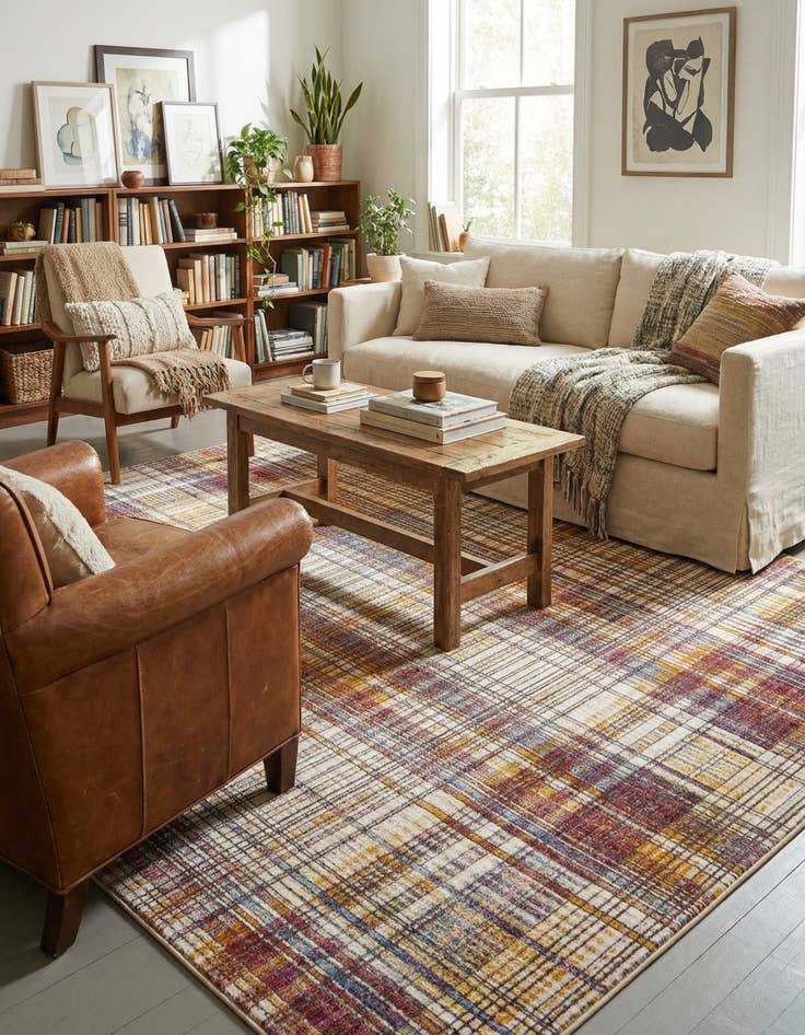 Detail image of 7' 10 x 7' 10 Deepa Square Rug