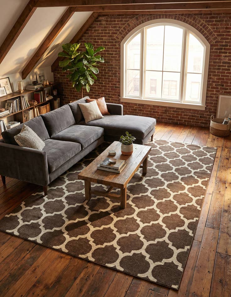 Detail image of 7' 10 x 11' Trellis Rug