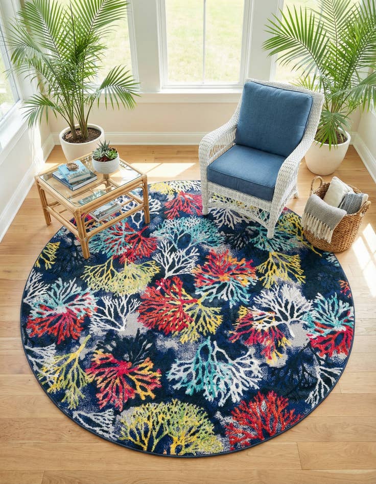 Detail image of 7' x 7' Ariel Round Rug
