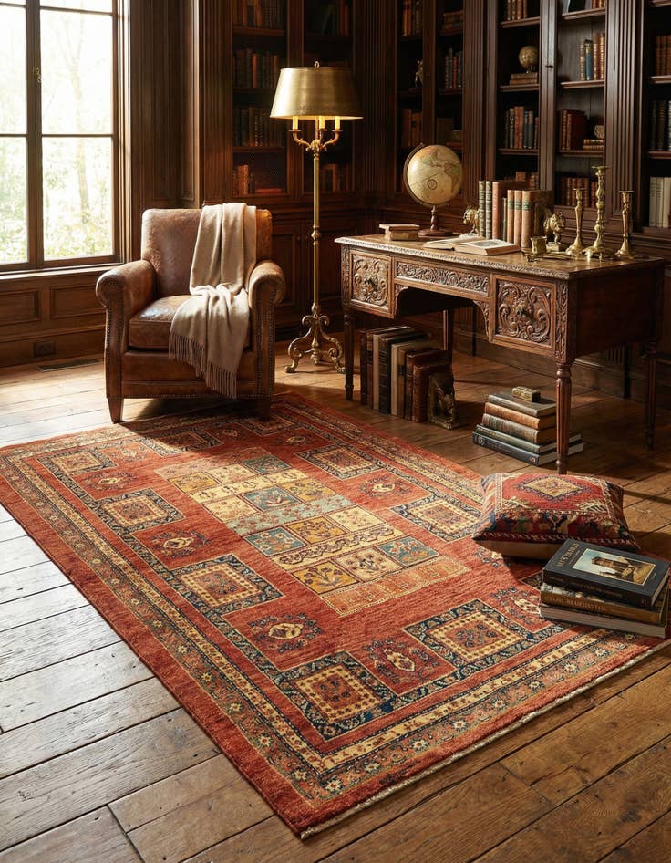 Detail image of 3' 7 x 5' 9 Kashkuli Wool Rug