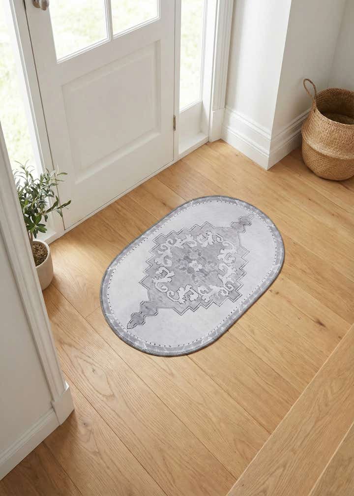 2' x 3' Washable Timeless Oval Rug