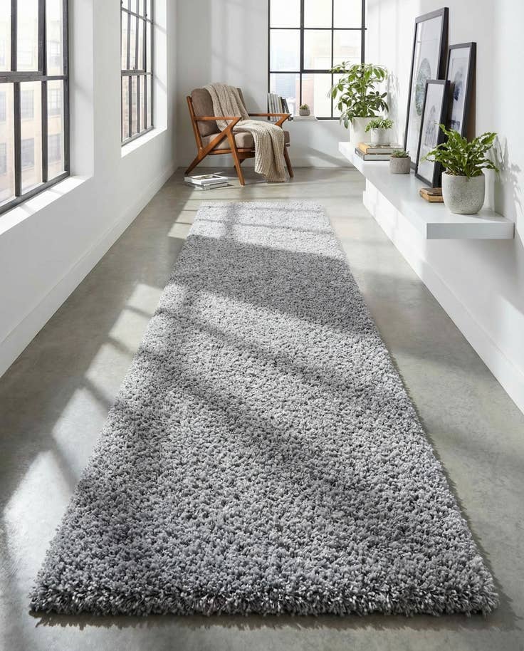 Detail image of 2' 7 x 20' Zermatt Shag Runner Rug