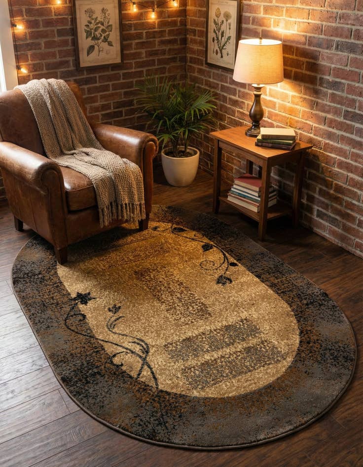 Detail image of 4' x 6' Cafe Oval Rug