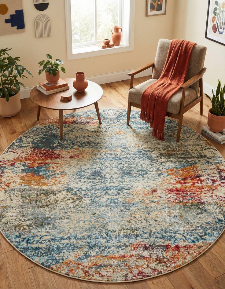 Detail image of 7' x 7' Santiago Round Rug