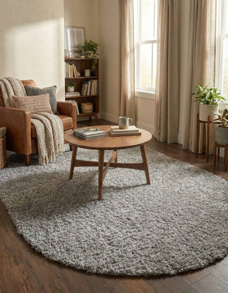 Detail image of 5' 3 x 8' Zermatt Shag Oval Rug