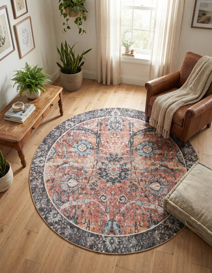 Detail image of 5' 1 x 5' 1 Timeless Round Rug