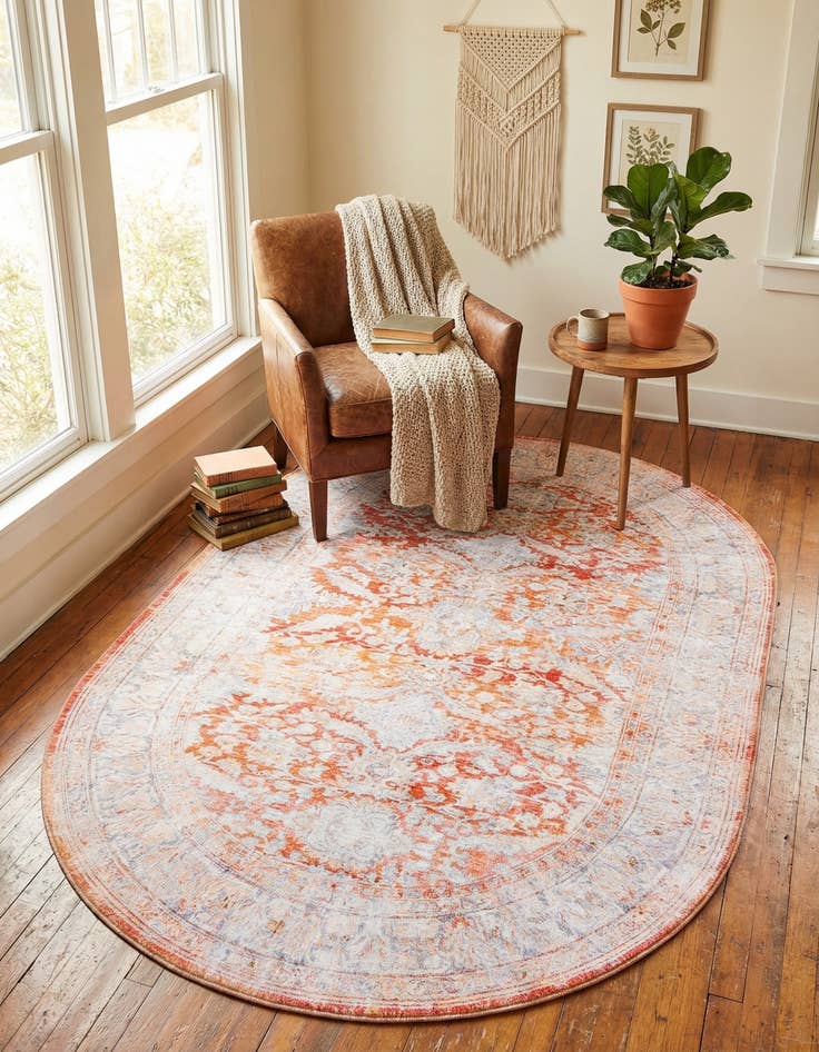 Detail image of  5' x 8' Timeless Oval Rug