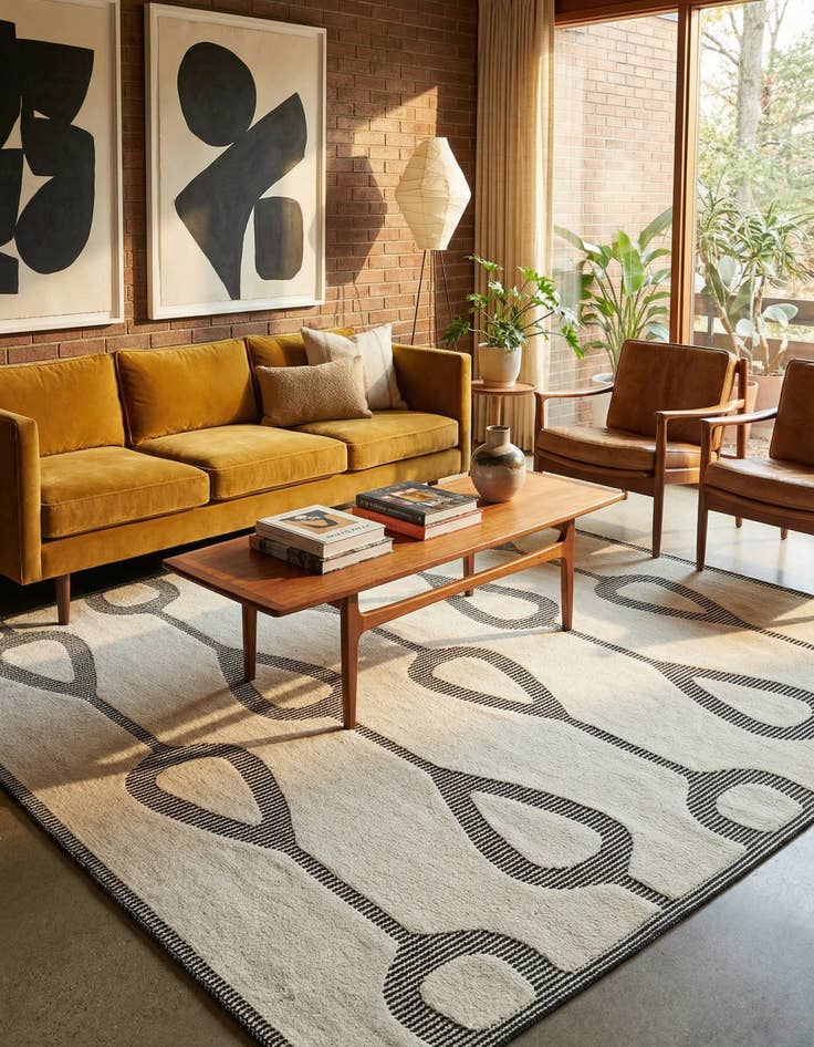 Detail image of  7' 10 x 7' 10 Prismatic Square Rug