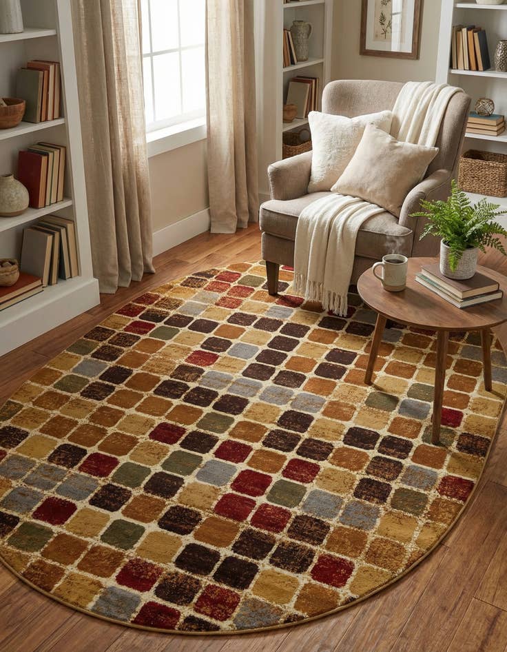 Detail image of 7' 10 x 10' Cafe Oval Rug