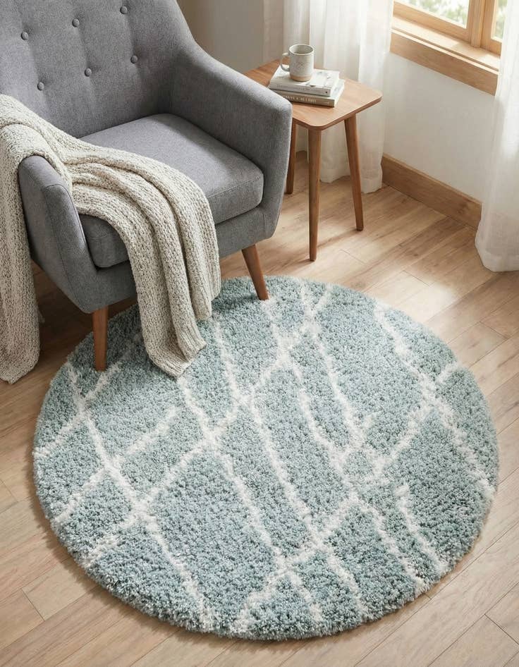 Detail image of 3' 3 x 3' 3 Soft Touch Shag Round Rug