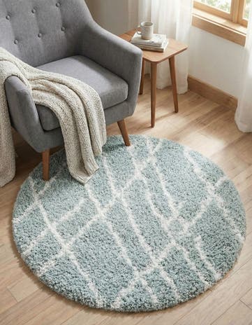 3' 3 x 3' 3 Soft Touch Shag Round Rug