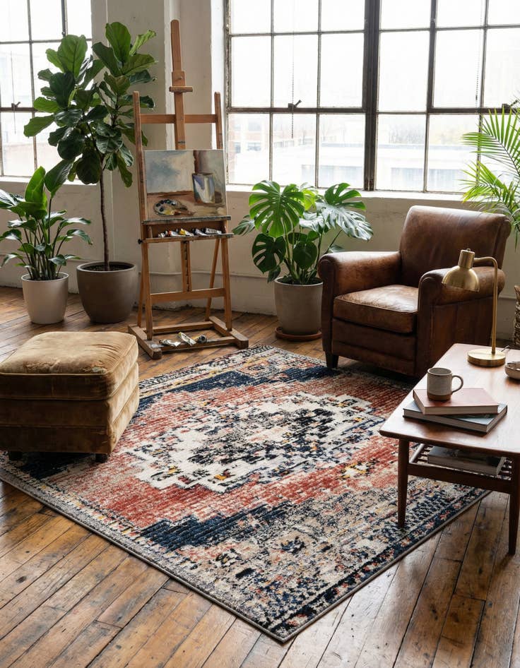 Detail image of 6' x 6' Tucson Square Rug