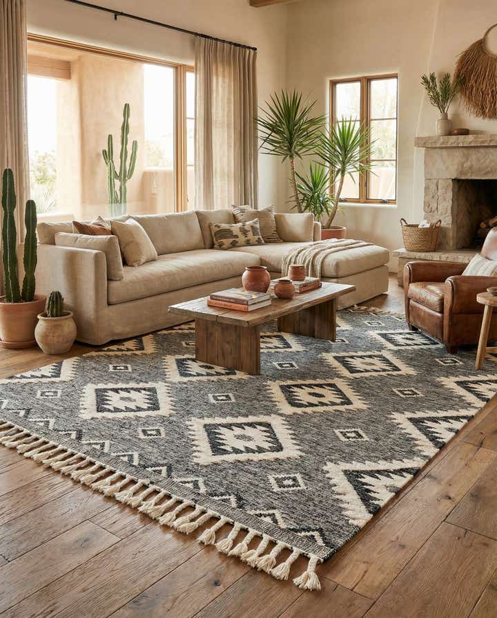 8' x 10' Hand Woven Arizona Wool Rug
