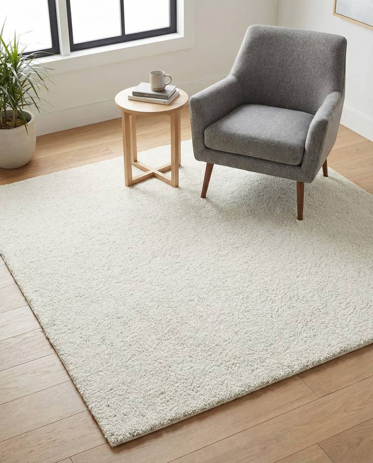 Detail image of 5' 3 x 5' 3 Solid Frieze Square Rug