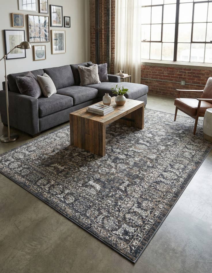 Detail image of 5' 3 x 8' Uptown Central Park Rug