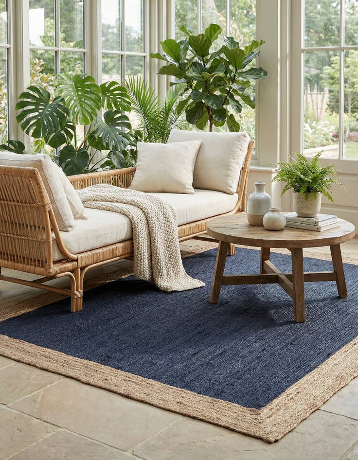 Detail image of 8' x 10' Handmade Braided Jute Rug