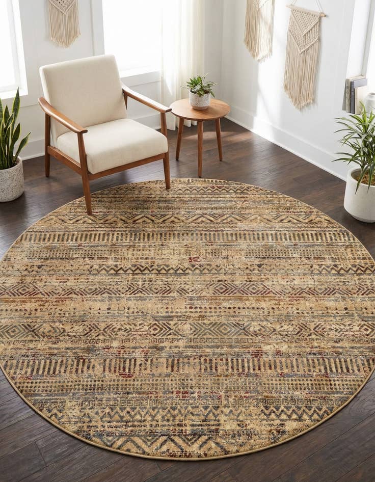 Detail image of  6' 1 x 6' 1 Saturn Round Rug