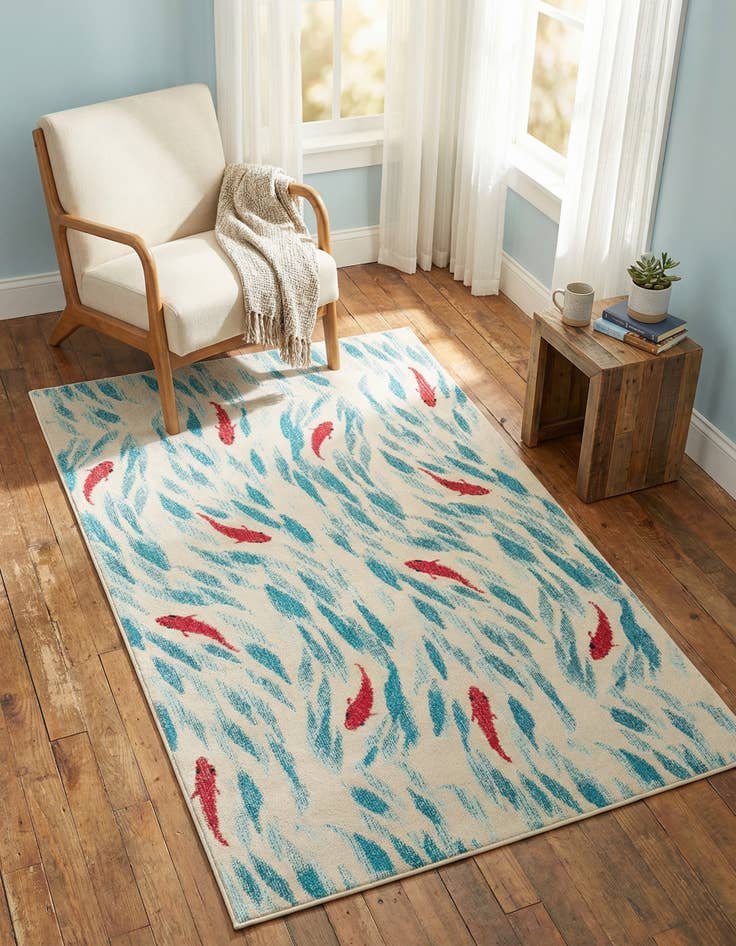 Detail image of 5' x 8' Washable Amalfi Rug