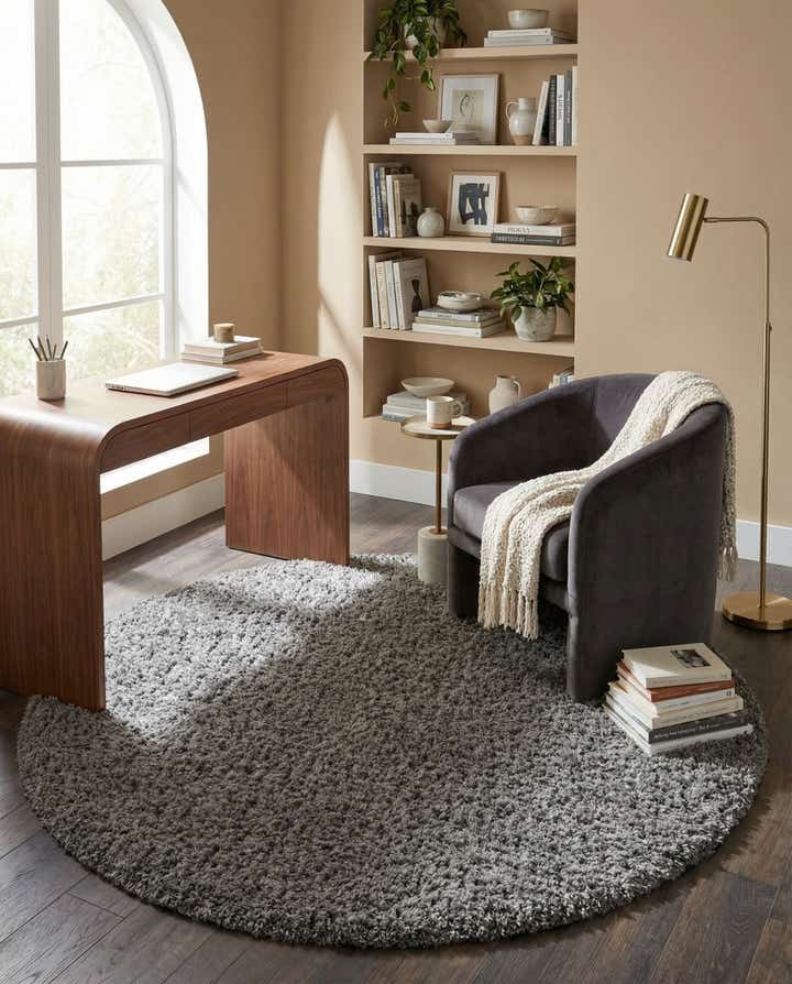 185cm x 185cm Infinity Shag Tapis Rond