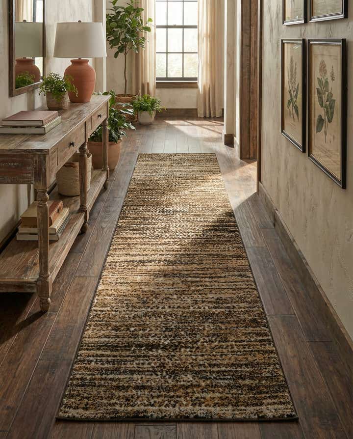 2' 7 x 10' Sepia Runner Rug