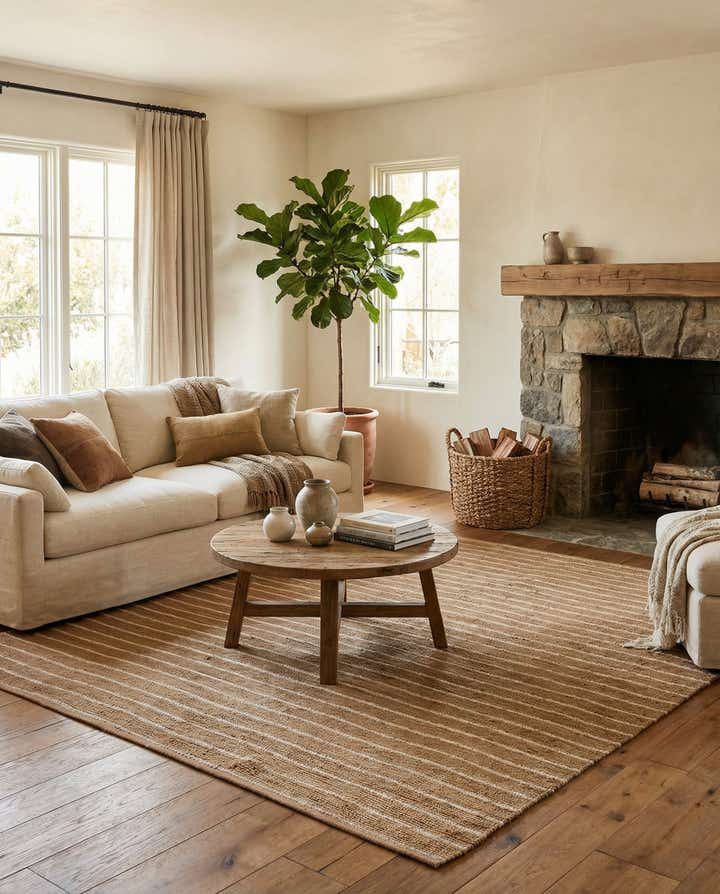 10' x 10' Hand Braided Laurel Handwoven Jute Square Rug