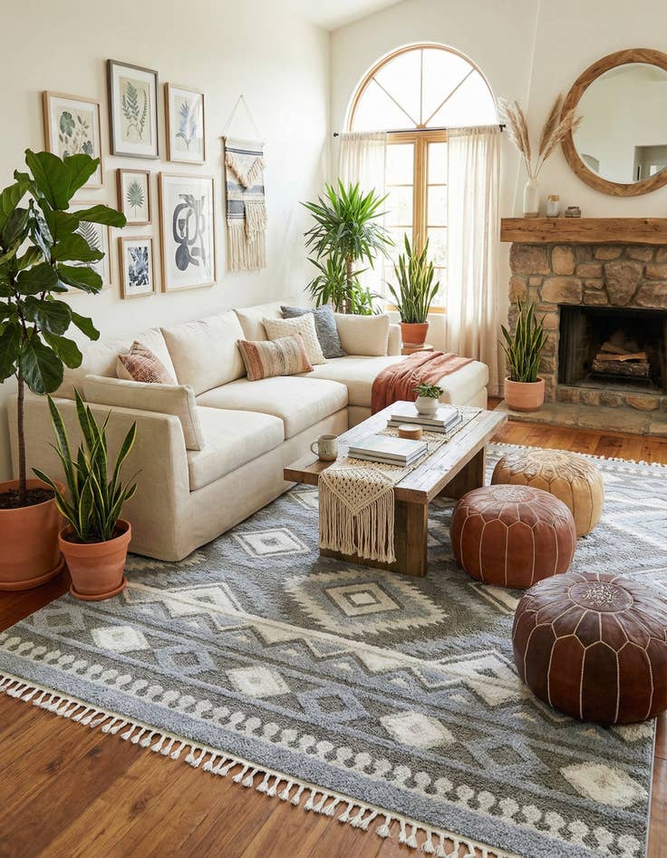 Detail image of 9' 6 x 14' 3 Boho Rug