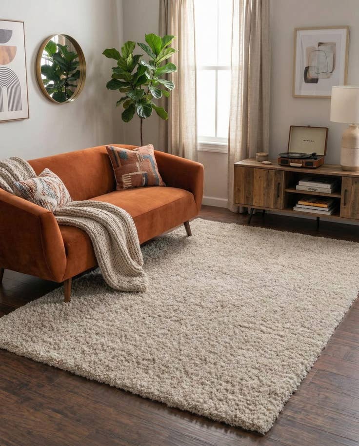 Detail image of 5' 3 x 8' Zermatt Shag Rug