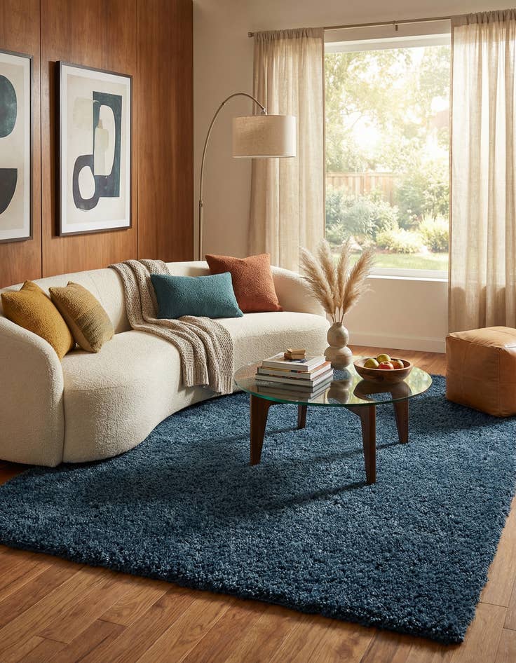 Detail image of 6' 9 x 10' Zermatt Shag Rug