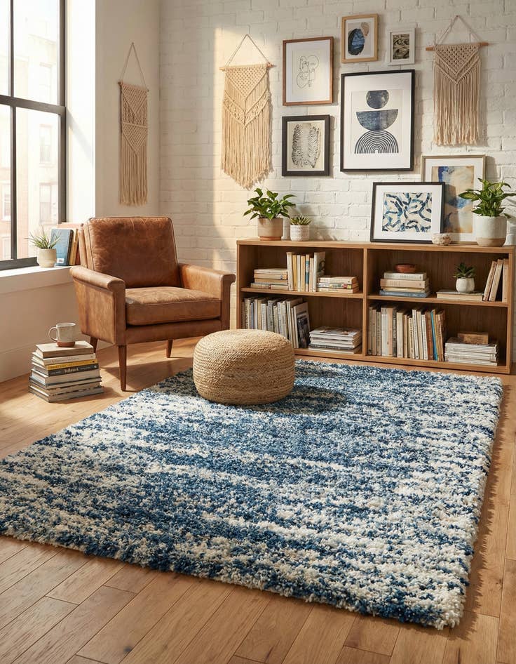 Detail image of 4' x 6' Serenity Shag Rug