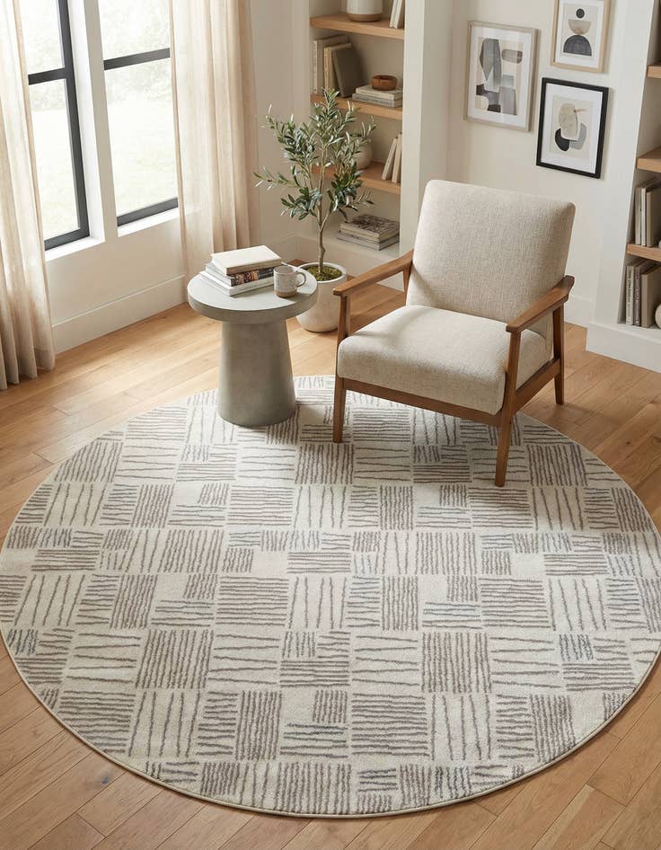 Detail image of 7' 10 x 7' 10 Hanahan Round Rug