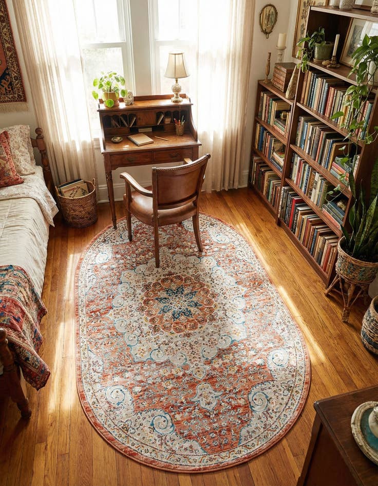 Detail image of 4' x 6' Newport Oval Rug