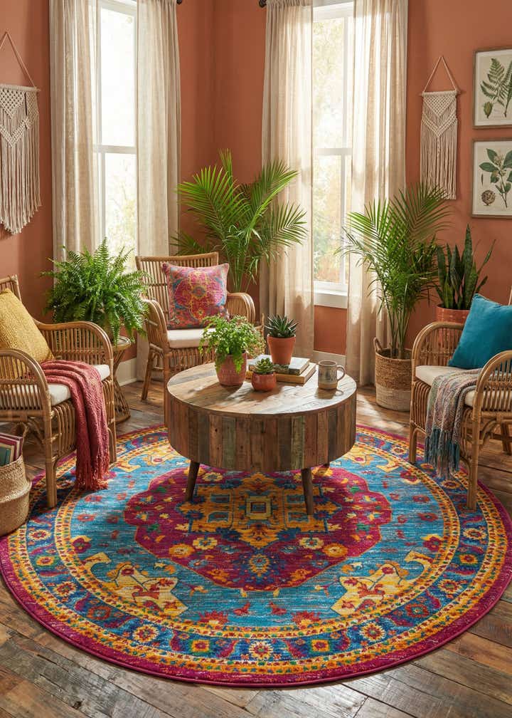 7' 10 x 7' 10 Calypso Round Rug