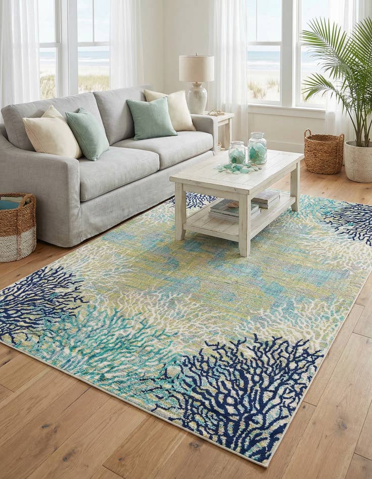 Detail image of 5' 3 x 8' Ariel Rug