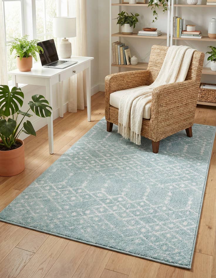 Detail image of  3' 3 x 5' 3 Paxon Trellis Rug