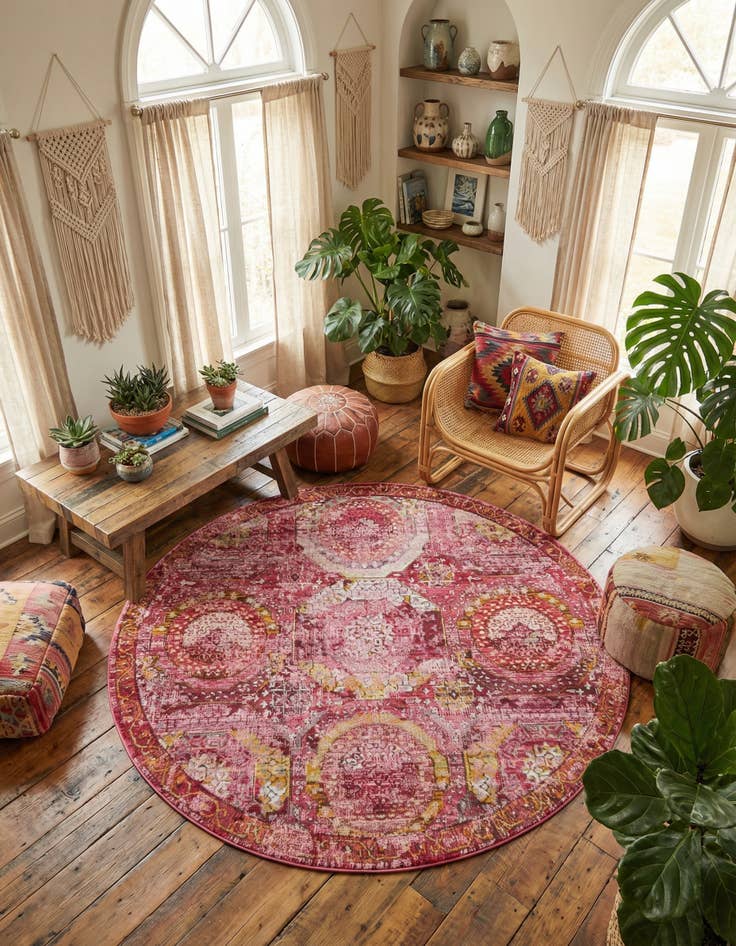 Detail image of 7' x 7' Santiago Round Rug