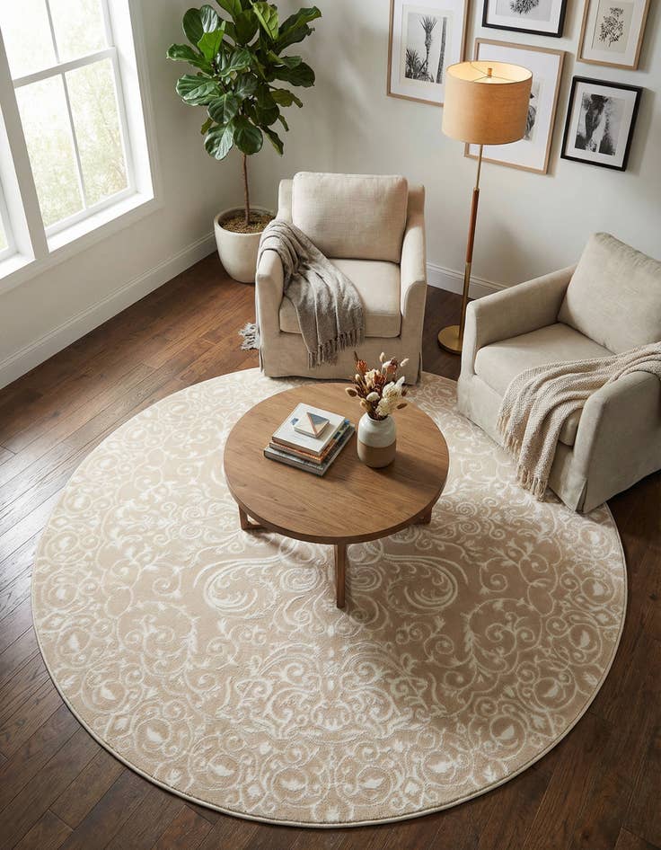 Detail image of 6' x 6' Himalaya Round Rug