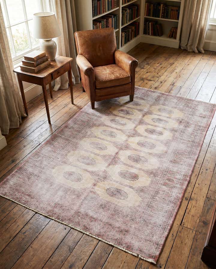 4' x 6' Hand Knotted Ultra Vintage Persian Wool Rug