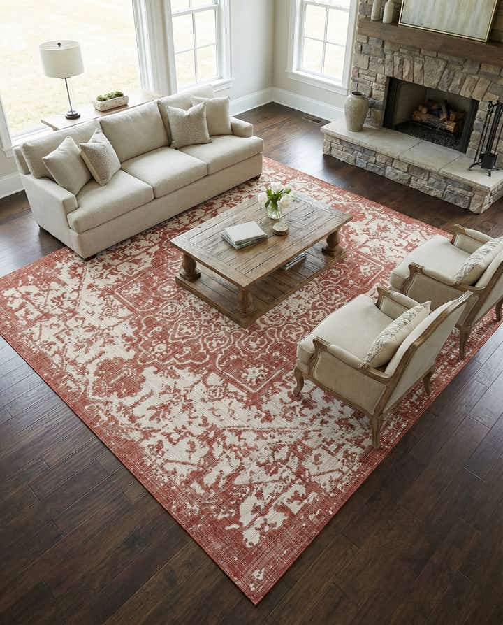 10' 8 x 10' 8 Easy-Clean Jill Zarin Dubai Indoor / Outdoor Square Rug
