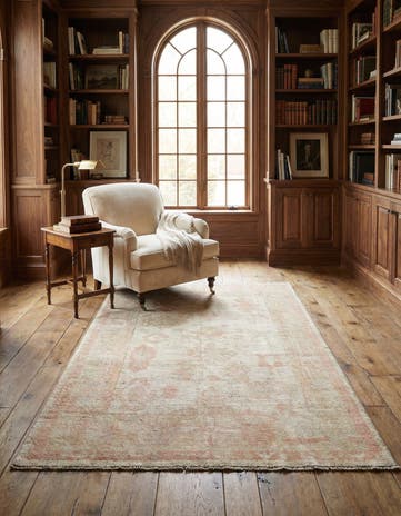 4' 2 x 6' 3 Hand Knotted Oushak Wool Rug