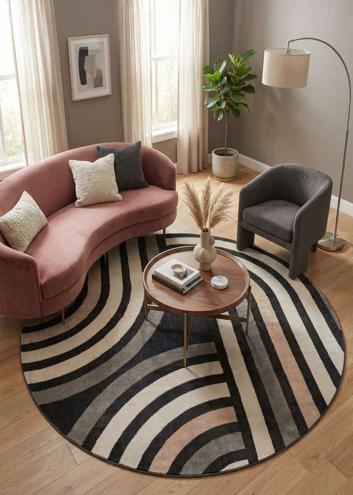 7' 10 x 7' 10 Charlotte Round Rug