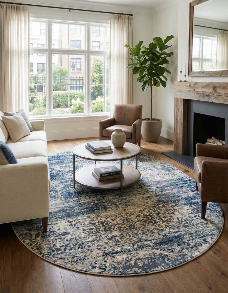 Detail image of 7' 10 x 10' Ethereal Oval Rug