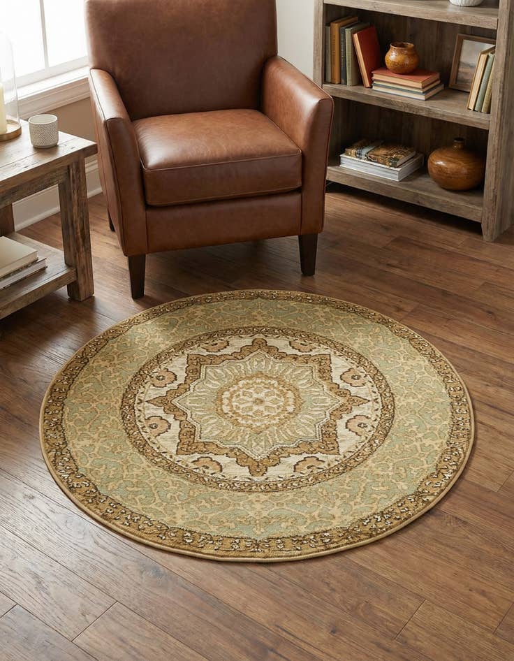 Detail image of 3' x 3' Amina Round Rug